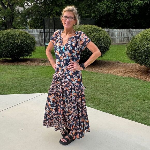 Sundance Floral Maxi Dress- EUC- size small - Picture 1 of 10